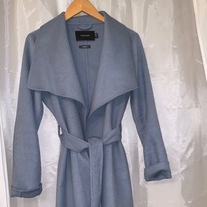 Tahari Women's Wool Wrap Coat with Tie Belt